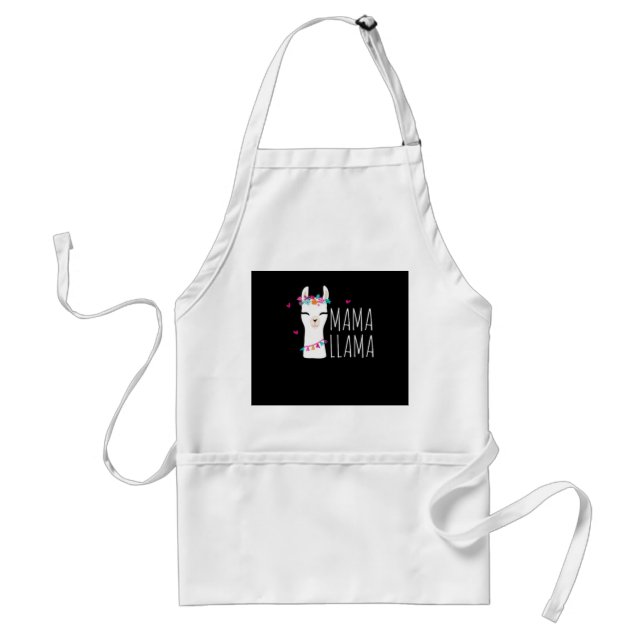 Llama Gift | Mama Llama Adult Apron (Front)