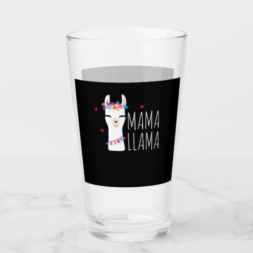 Llama Gift  Mama Llama Glass