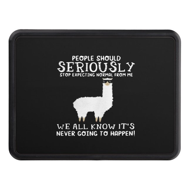 Llama Gift | People should seriously Hitch Cover (Front)