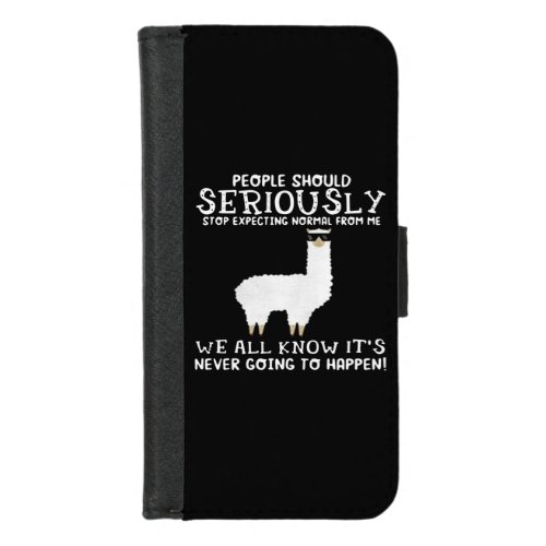 Llama Gift  People should seriously iPhone 87 Wallet Case