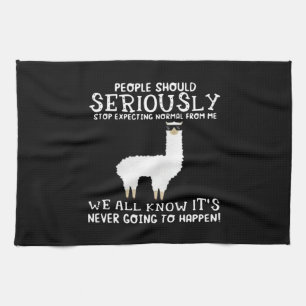 Llama Gift People should seriously Kitchen Towel
