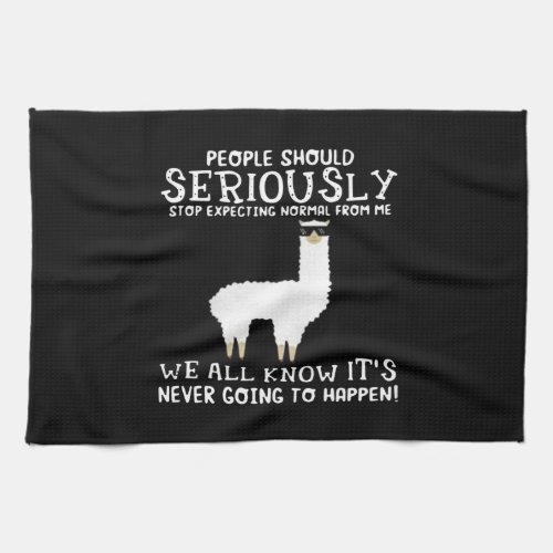 Llama Gift  People should seriously Kitchen Towel