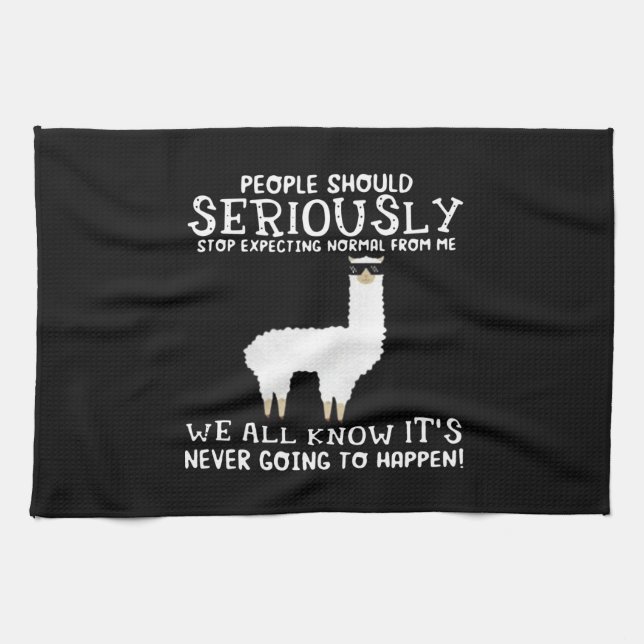 Llama Gift | People should seriously Kitchen Towel (Horizontal)