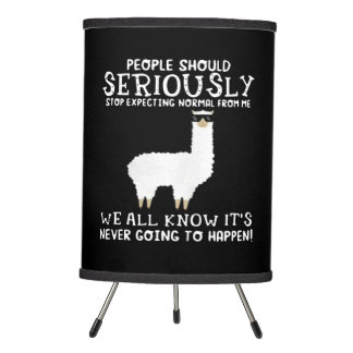 Llama Gift | People should seriously Tripod Lamp