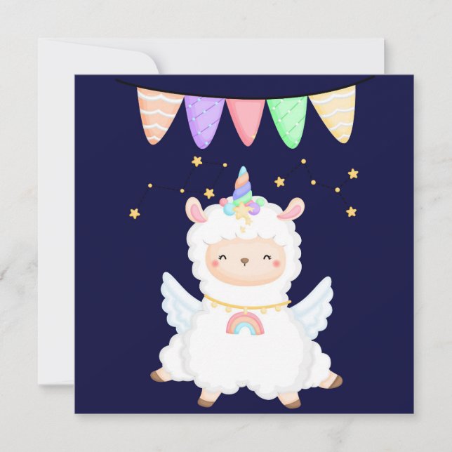 Llama Holiday Card (Front)