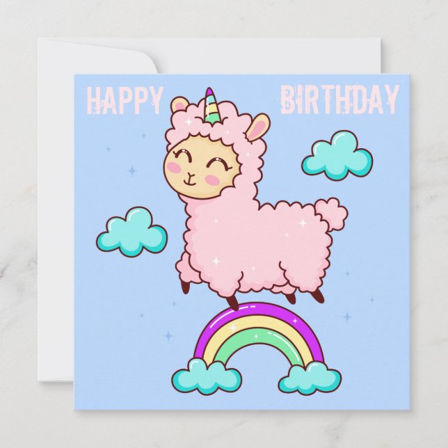 Llama Holiday Card (Front)