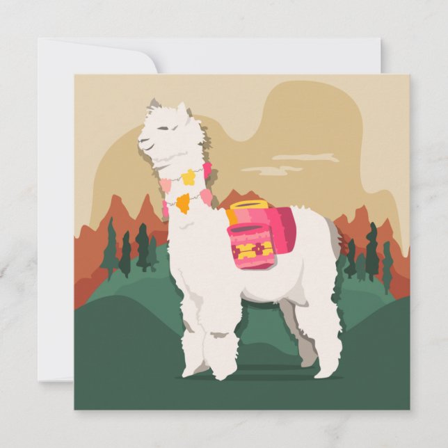 Llama Holiday Card (Front)