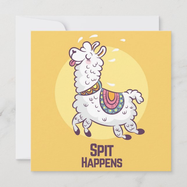 Llama Holiday Card (Front)
