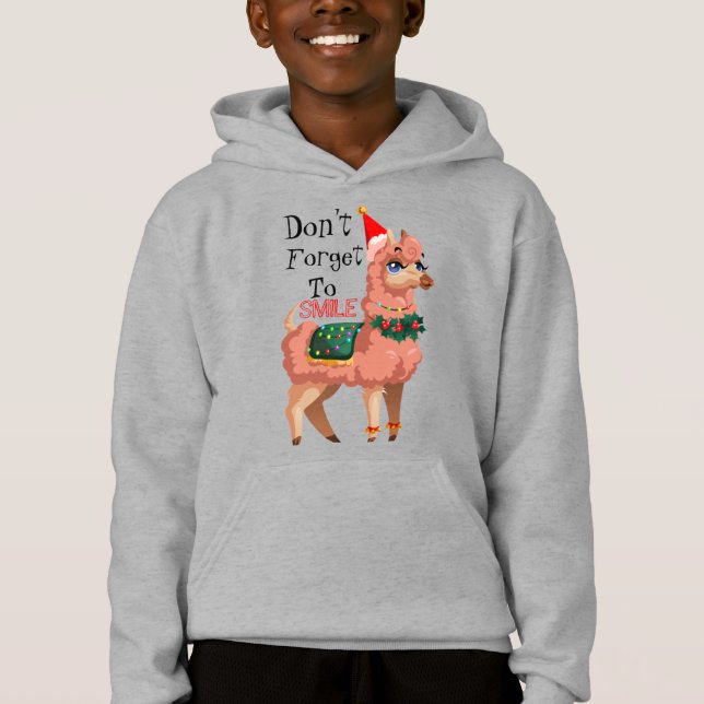 llama in Christmas     Hoodie (Front)