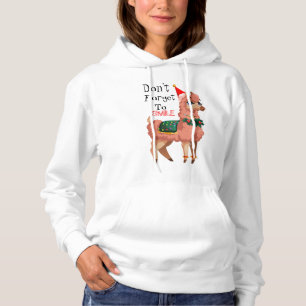 llama in Christmas Hoodie