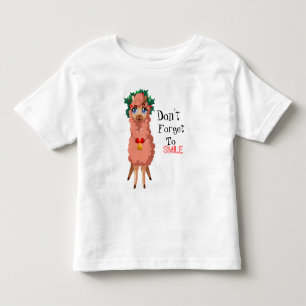 llama in Christmas Toddler T-shirt