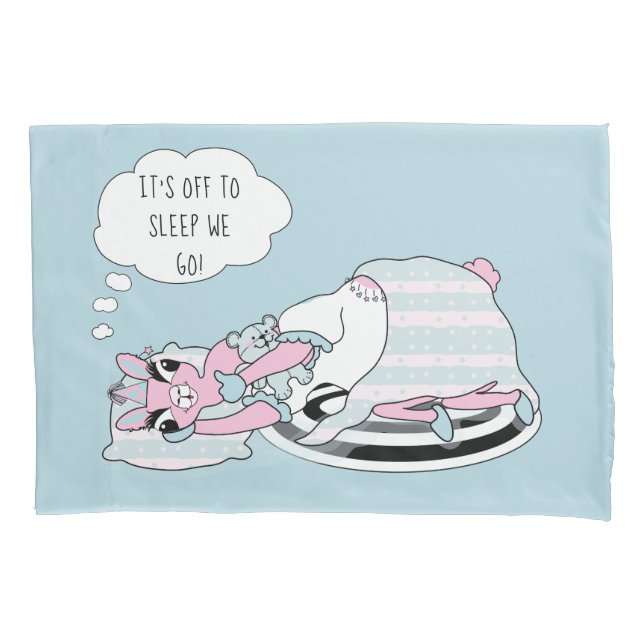 Llama in Pajamas Party Sleepover Pillow Case (Front)