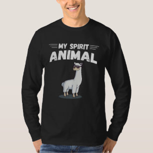 Llama Is My Spirit Animal Llama T-Shirt