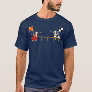 Llama Jousting   Funny Medieval Knight Lance T-Shirt