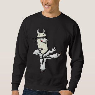 Llama Karate Teacher Taekwondo Sensei Lover Idea Sweatshirt
