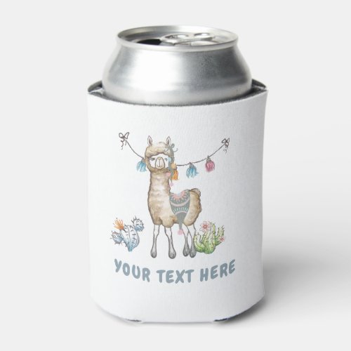 Llama Kids Birthday Party Can Cooler
