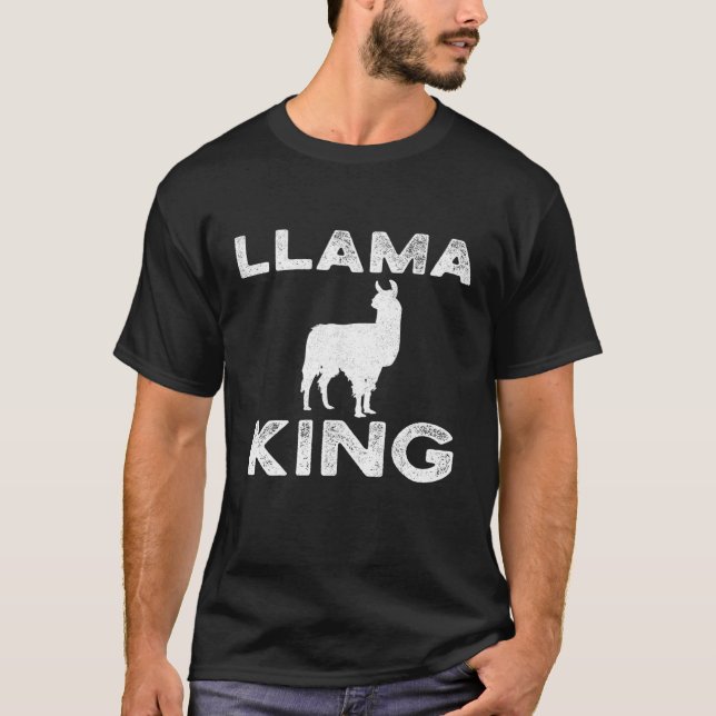 Llama King  Llama Inspired T-Shirt (Front)