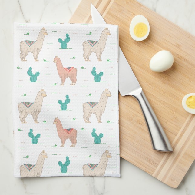 Llama Kitchen Towel (Quarter Fold)