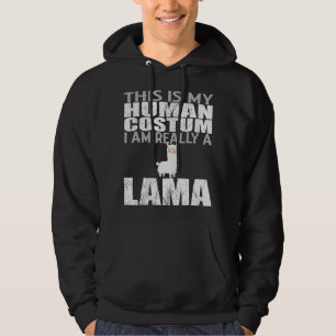 Llama Lama Camel Saying Vintage Retro Hoodie