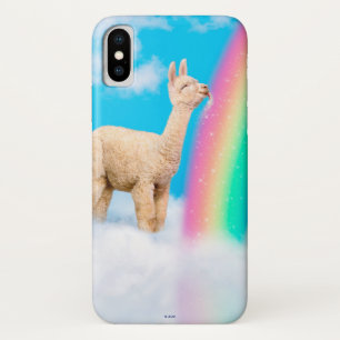 Llama Licking Rainbow iPhone X Case