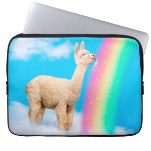 Llama Licking Rainbow Laptop Sleeve