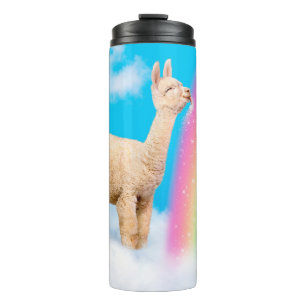 Llama Licking Rainbow Thermal Tumbler