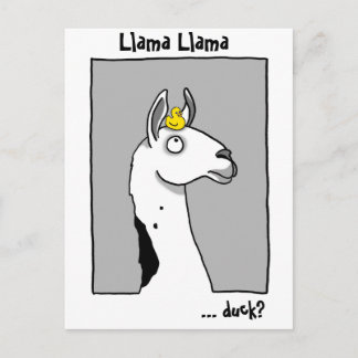 Llama Llama duck Postcard