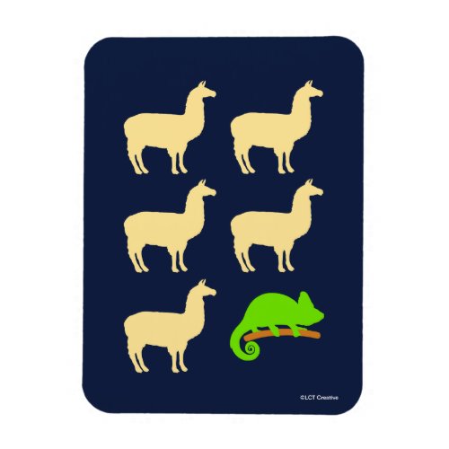 Llama Llama Llama Llama Llama Chameleon Magnet