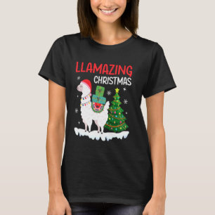 Llama Llamazing Christmas Pajamas For Xmas Party H T-Shirt