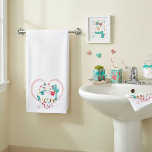 Llama Llove  Hand Towel