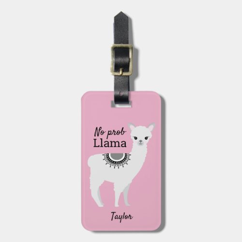 Llama Locator Personalized Llama Luggage Tag with