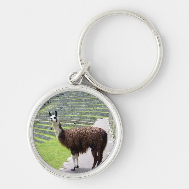 llama looking keychain (Front)