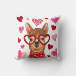 Llama Love Decorative Valentine&#39;s Day Throw Pillow at Zazzle