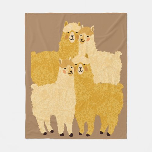 Llama Love Fleece Blanket