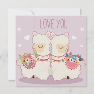 Llama Love Holiday Card