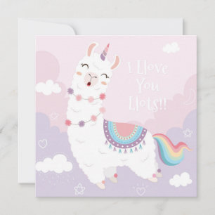 Llama Love Holiday Card