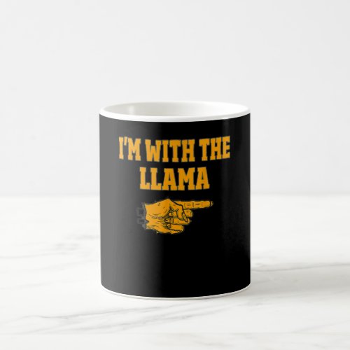 Llama Lover Im With The Llama Costume Halloween Coffee Mug