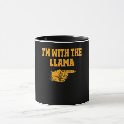 Llama Lover Im With The Llama Costume Halloween Mug