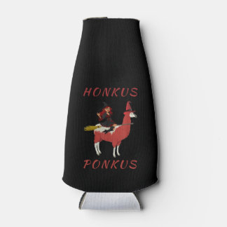 Llama Lovers | Honkus Ponkus Witch Riding Llama Bottle Cooler