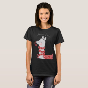 Llama Loving Custom Valentine's Day T-Shirt