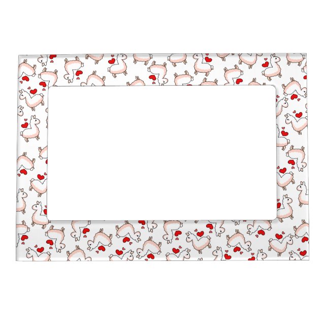 Llama Madness Magnetic Picture Frame (Front)