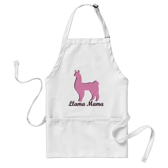 Llama Mama Adult Apron (Front)