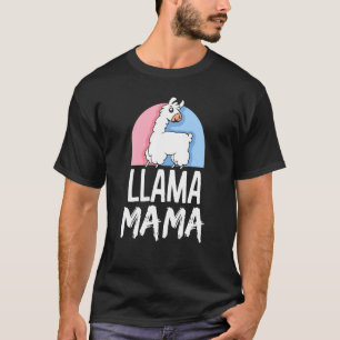 Llama Mama Animal Pet Cute Mom Mother Mommy Mother T-Shirt