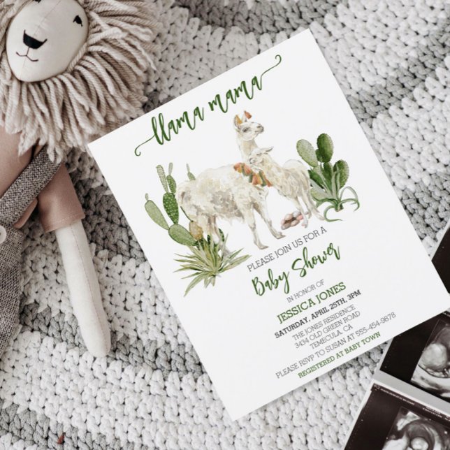 Llama Mama Baby Shower Budget Fiesta Cactus (Creator Uploaded)