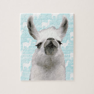 Llama Mama Dream Clouds Aztec Geometric Abstract Jigsaw Puzzle