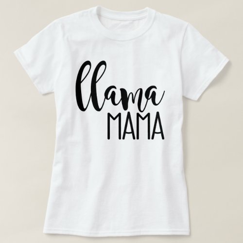Llama Mama Mothers Day T_Shirt