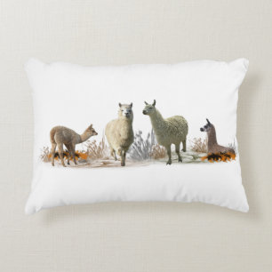 Llama Meadow Pillow (choose colour)