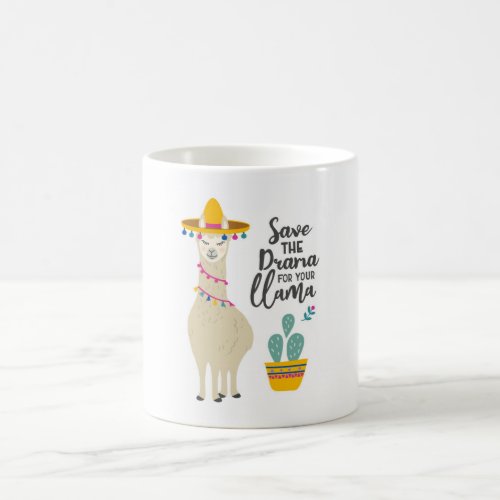 Llama Mug Save the Drama for Your Llama