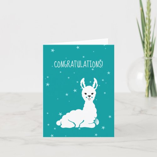 Llama New Baby Congratulations Cards