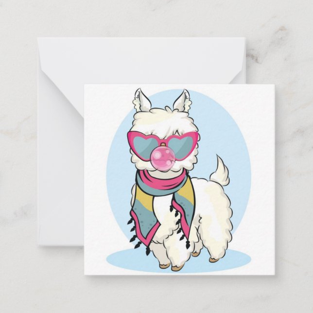 Llama Note Card (Front)
